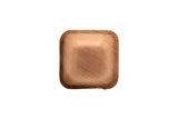 Bottom of 3 inch square palm leaf bowl