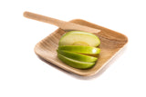 Birch wood knife and sliced apple