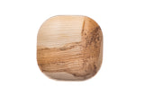 Top of 4 inch square palm leaf plate