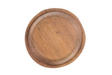 Bottom of 6 inch round palm leaf plate
