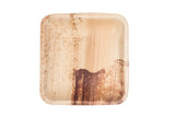Top of 6 inch square palm leaf plate