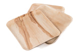Collection of 9 inch square palm leaf plates