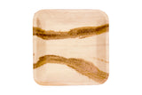 Top of deep 9 inch square palm leaf plate