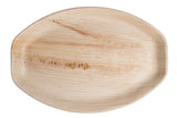 Top of 15 inch oval palm leaf platter